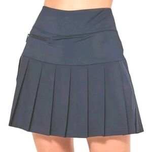 GG Blue Golf Pleated Athletic Zippy Skort Plus Sz 3X Navy Tennis Pickleball Nwt